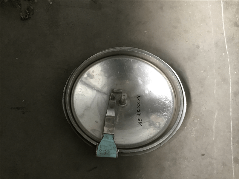 Couvercle trou d'homme+bague - INOX304 - Ovale 450x400 mm